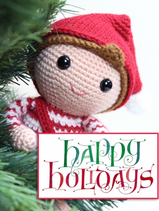 Happy holidays Merry the Christmas Elf